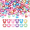 Beadthoven 480Pcs 12 Style Transparent Acrylic Beads TACR-BT0001-04-3