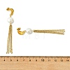 304 Stainless Steel Stud Tassel Earrings for Women EJEW-JE07185-5