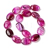 Natural Striped Agate/Banded Agate Beads Strands G-Q182-01-4