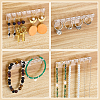 4 Sets Plastic Necklace and Bracelet Wall Mount Storage Hook AJEW-PH0008-97-4