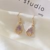 Elegant Classic Brass Cubic Zirconia Teardrop Dangle Earrings ZJ6767-1-1