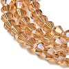 Transparent Electroplate Glass Beads Strands LS-EGLA-A039-T2mm-B18-3