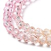 Transparent Glass Beads Strands LS-GLAA-E036-07B-5