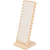 12-Slot Wood Necklaces Organizer Display Stands NDIS-WH20003-01B-1