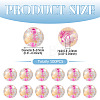 100Pcs Crackle Transparent Glass Beads GLAA-TADJ0001-12I-3