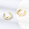 Brass ABS Plastic Pearl Cuff Earrings for Women PL-CBA43D6-01G-3