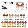 18Pcs 9 Colors Wood & Resin Pendants WOOD-TA0002-96-4