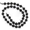 Natural Black Tourmaline Beads Strands G-CA0001-64-1