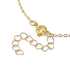Brass Flower Pendant Necklace NJEW-JN04704-5