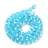 Electroplate Glass Bead Strands LS-EGLA-R015-8mm-12-4