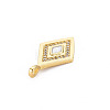 Brass Cubic Zirconia Pendants KK-T004-102-NF-4