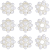 10Pcs Resin & Alloy European Beads FIND-PA0001-50-1