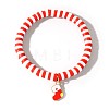 Christmas 304 Stainless Steel Enamel Charm Bracelets ZQ4442-25-1