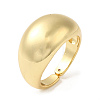 Rack Plating Brass Blank Dome Open Cuff Rings X-RJEW-E290-02G-1