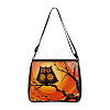 Owl Printed Polyester Shoulder Bags PW-WG8B7D6-18-1