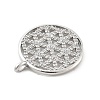 Brass Micro Pave Cubic Zirconia Pendants KK-L228-33P-2