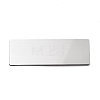 Plastic Blank Name Badge ID Tag with Iron Pins KY-D024-01D-2