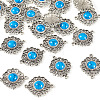 Tibetan Style Alloy with Resin Imitation Turquoise Connector Charms FIND-TAC0035-47AS-07-3