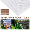 Olycraft 6 Sheets 2 Style PVC Plastic Roof Tiles DIY-OC0010-36-5