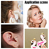 5Pairs 925 Sterling Silver Ear Stud Findings FIND-GO0002-66RG-7
