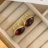 Alloy & Resin Hoop Earrings WGFA774-01-1