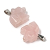 Natural Rose Quartz Pendants G-B127-02P-05-3