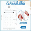 Acrylic Stud Earring Organizer Display Cards CDIS-WH0020-40B-03-2
