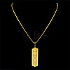 304 Stainless Steel Star of David Fish Pendant Box Chain Necklaces FS-WG4A3EC-02-2