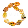 Dyed Natural Agate Beads Strands G-U029-I01-3