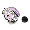 Salamander Flower Alloy Enamel Pins JEWB-B014-03E-3