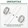 Unicraftale 1Pc Tungsten Steel Grooved Finger Ring Settings RJEW-UN0002-93B-5