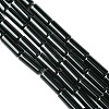 Natural Black Onyx Beads Strands X-G134-4