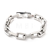 304 Stainless Steel Link Chain Bracelets for Women Men BJEW-A031-06P-3