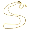 Long-Lasting Plated Brass Box Chain Necklaces for Women NJEW-G105-02G-1