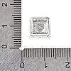 Brass Micro Pave Cubic Zirconia Beads KK-D408-11S-06A-3