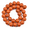 Handmade Fancy Antique Glazed Porcelain Ceramic Round Beads Strands PORC-L019-13mm-03-3