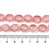 Cherry Quartz Glass Beads Strands G-M439-A09-01-4