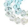Gradient Color Baking Paint Glass Bead Strands LS-DGLA-A039-T6mm-A07-3