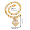 Alloy Full Crystal Rhinestone Pendant Necklaces for Men FS-WGC5342-04-1