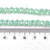 Baking Electroplate Glass Beads Strands X-DGLA-A039-J8mm-B07-4