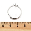 Flat Round Brass Adjustable Ring Settings KK-G527-01B-P-3