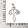 Non-Tarnish 304 Stainless Steel Pendants STAS-U010-12P-3