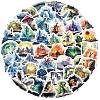 50Pcs Magic Book Theme PVC Plastic Sticker PW-WGA7961-01-4