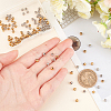 100Pcs 2 Color 304 Stainless Steel Smooth Round Beads STAS-DC0006-07-2