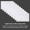 30Pcs Ultra Thin PVC Magnifying Lenses Bookmark AJEW-SP0002-34-6