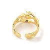 Brass Open Cuff Ring Settings KK-G518-08G-01-3