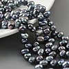 Dyed Natural Cultured Freshwater Pearl Beads Strands PEAR-A006-28A-2