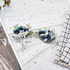 2Pcs 2 Style Silk Cloth Rose Flower Boutonniere Brooch & Wrist Corsage AJEW-CP0001-56-6