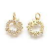 Brass Micro Pave Cubic Zirconia Charms KK-F774-09-NR-3