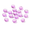 Opaque Spray Painted Glass Beads X1-GLAA-G118-01F-1